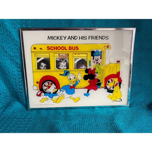 Mickey mouse and Friends school bus photo frame - Picture 1 of 7